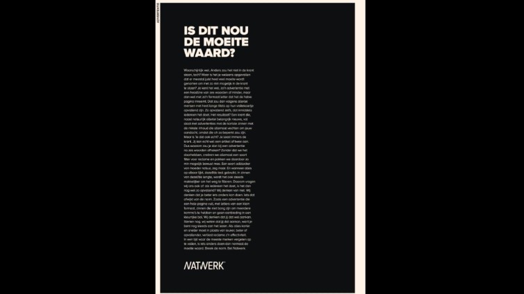 Creatief bureau Natwerk kiest Dawn als reclamebureau